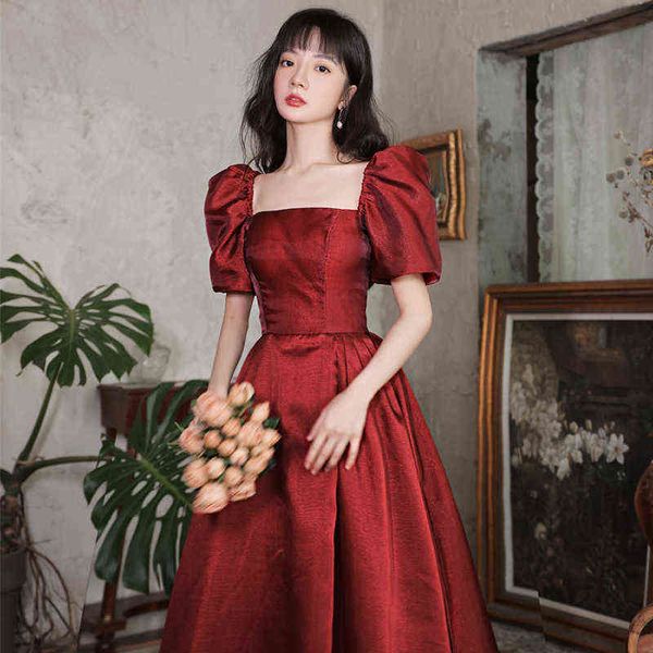 luxury party evening dress toast bride red small pregnant woman engagement evening female fugitive princs thin winter, Black
luxury party evening dress toast bride red small pregnant woman engagement evening female fugitive princs thin winter, Black