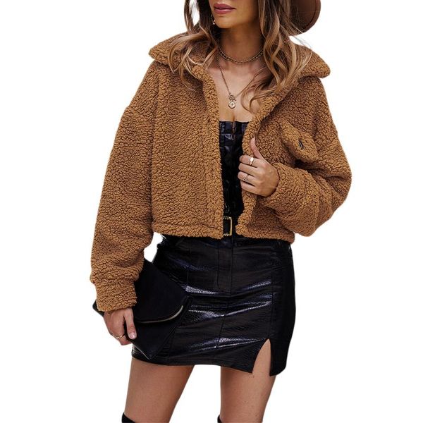 women's jackets women short fuzzy jacket adults button-down solid color long sleeve lapel cardigan, Black;brown
women's jackets women short fuzzy jacket adults button-down solid color long sleeve lapel cardigan, Black;brown