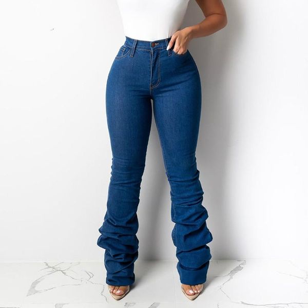 chic stacked trousers straight jeans fashion women high waist elastic skinny washed denim cowboy long pencil pants women's, Blue
chic stacked trousers straight jeans fashion women high waist elastic skinny washed denim cowboy long pencil pants women's, Blue