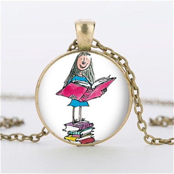 pendant necklaces fashion matilda book pile necklace jewelry bookworm gift keychain, Silver
pendant necklaces fashion matilda book pile necklace jewelry bookworm gift keychain, Silver