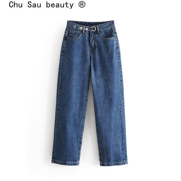 women's jeans chu sau beauty casual chic cowboy wide leg pants streetwear female loose multi-pocket lady's autumn trousers, Blue
women's jeans chu sau beauty casual chic cowboy wide leg pants streetwear female loose multi-pocket lady's autumn trousers, Blue
