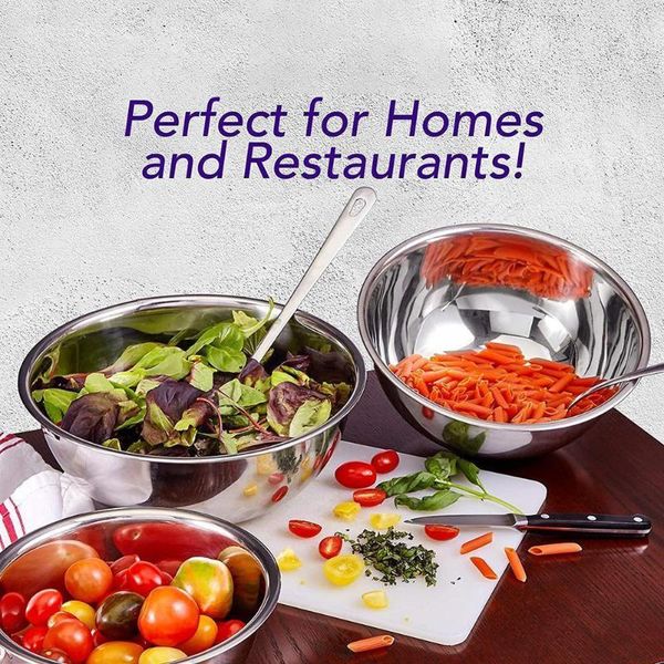 bowls steel mixing non slip nesting whisking set for salad cooking baking z4e3
bowls steel mixing non slip nesting whisking set for salad cooking baking z4e3