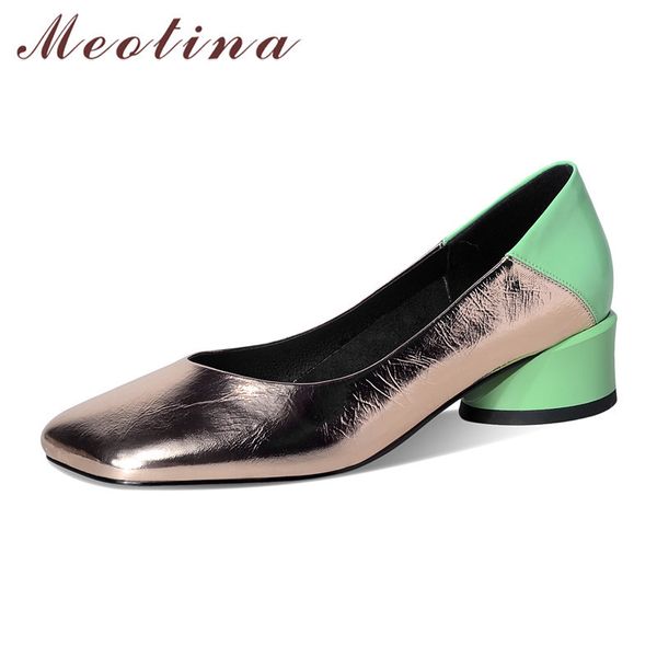 meotina natural genuine leather mid heels women pumps square toe block heels shallow ladies shoes autumn dress female shoes 41 210520, Black
meotina natural genuine leather mid heels women pumps square toe block heels shallow ladies shoes autumn dress female shoes 41 210520, Black