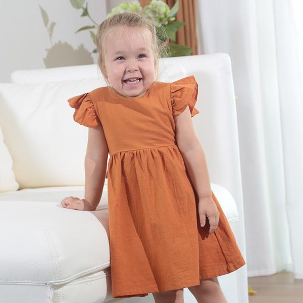 girl's dresses baby girls princess fashion toddler kid child clothing party birthday cotton linen bow sleeveless costumes sweet, Red;yellow
girl's dresses baby girls princess fashion toddler kid child clothing party birthday cotton linen bow sleeveless costumes sweet, Red;yellow