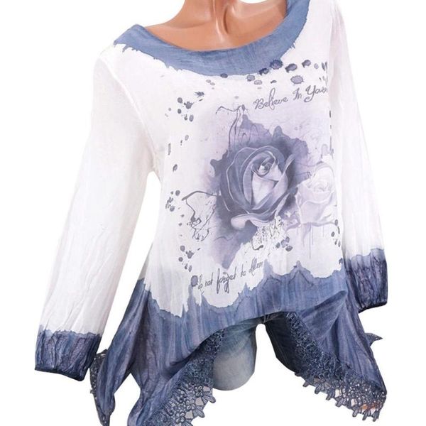 women's blouses & shirts 70% sell chic lady floral print lace o neck long sleeve casual pullover shirt blouse top, White
women's blouses & shirts 70% sell chic lady floral print lace o neck long sleeve casual pullover shirt blouse top, White