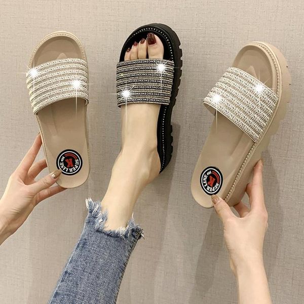 slippers platform women casual flats shoes flip flops woman summer bling sandals female slides home sapato feminino, Black
slippers platform women casual flats shoes flip flops woman summer bling sandals female slides home sapato feminino, Black