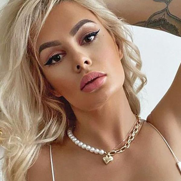 chains stonefans creative heart pearl necklace punk cuban link chain natural thick gothic jewelry for women, Silver
chains stonefans creative heart pearl necklace punk cuban link chain natural thick gothic jewelry for women, Silver