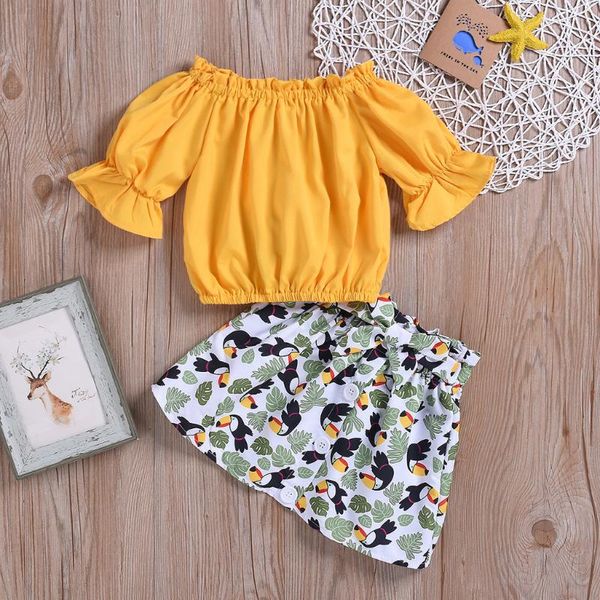 clothing sets summer girls clothes toddler kids baby solid off shoulder flare sleeve pullover animal print bow skirts outfits, White
clothing sets summer girls clothes toddler kids baby solid off shoulder flare sleeve pullover animal print bow skirts outfits, White