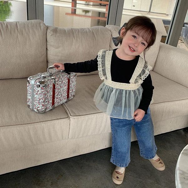 children's clothes 2021 spring korean girl long sleeve lace super fairy holiday t shirt t-shirts, Blue
children's clothes 2021 spring korean girl long sleeve lace super fairy holiday t shirt t-shirts, Blue