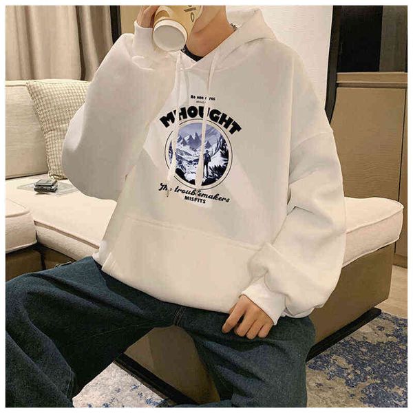 autumn plush new printed hoodie men's trendy loose casual versatile handsome coat sn8306 white m, Black
autumn plush new printed hoodie men's trendy loose casual versatile handsome coat sn8306 white m, Black