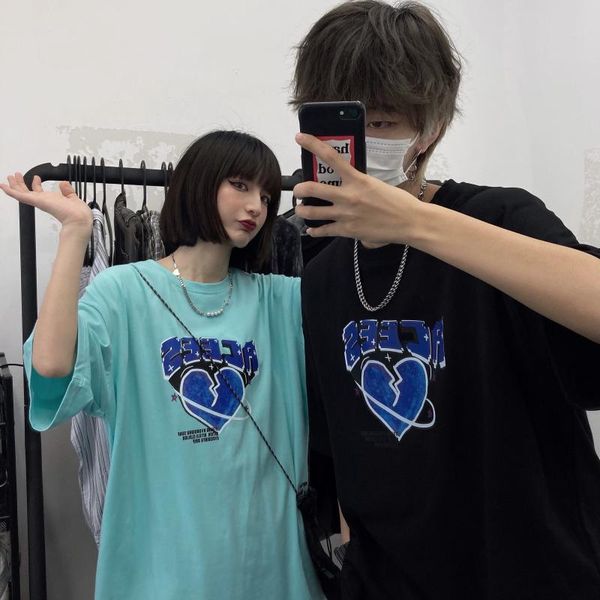 men's t-shirts american hip-hop vintage couple t-shirt high street punk retro gothic clothes short-sleeved black basic graphic tee, White;black
men's t-shirts american hip-hop vintage couple t-shirt high street punk retro gothic clothes short-sleeved black basic graphic tee, White;black