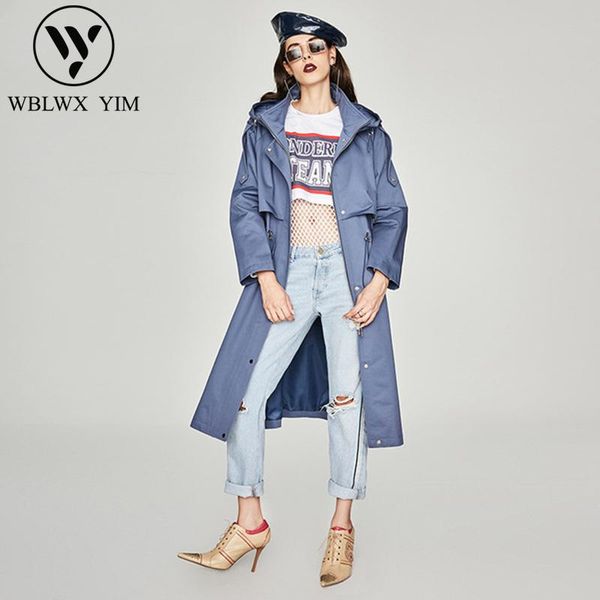 women's trench coats korean style casual hooded coat 2021 spring fashion loose long female elegant outerwear, Tan;black
women's trench coats korean style casual hooded coat 2021 spring fashion loose long female elegant outerwear, Tan;black