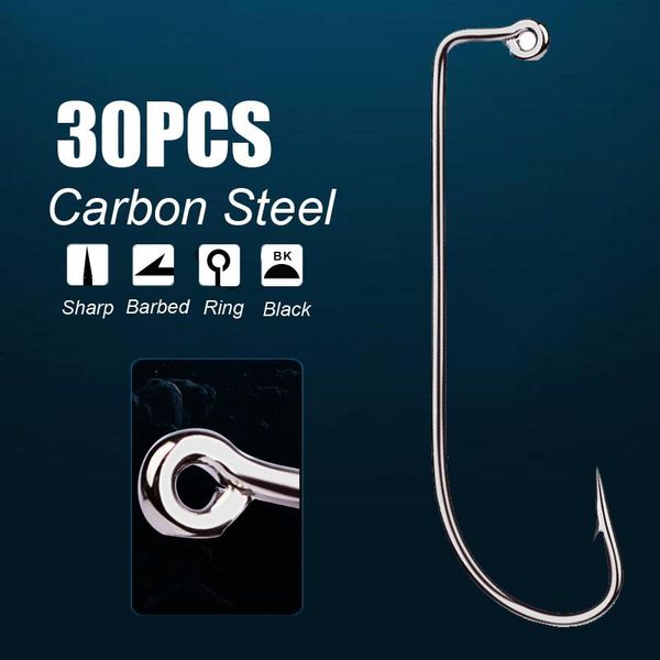 10/30pcs fishing hooks 2#-5/0# high carbon steel o'shaughnessy jig big single barbed fishhooks pesca tackle
10/30pcs fishing hooks 2#-5/0# high carbon steel o'shaughnessy jig big single barbed fishhooks pesca tackle