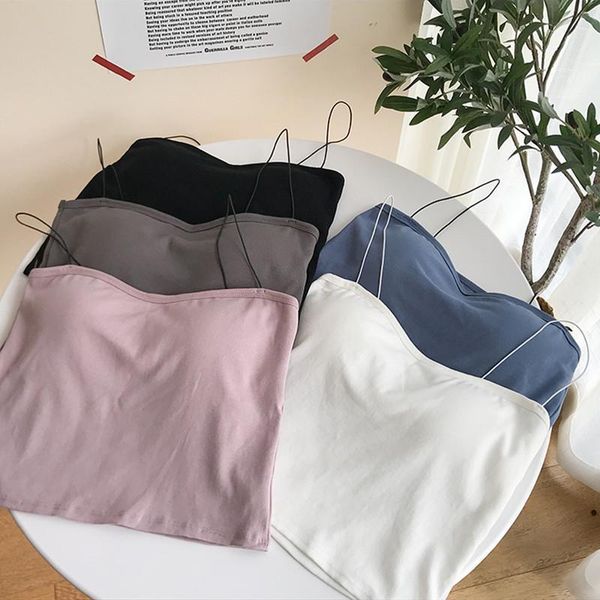 solid womens cami 5 colors women sleeveless tank color crop for ladies fitness vest clothing with bra, White 
solid womens cami 5 colors women sleeveless tank color crop for ladies fitness vest clothing with bra, White