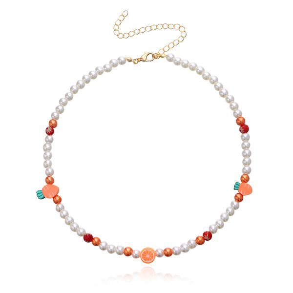 trend simulated pearl strand beaded chain choker necklaces women's soft pottery fruit spacer bead necklaces short collar jewelry, Golden;silver
trend simulated pearl strand beaded chain choker necklaces women's soft pottery fruit spacer bead necklaces short collar jewelry, Golden;silver