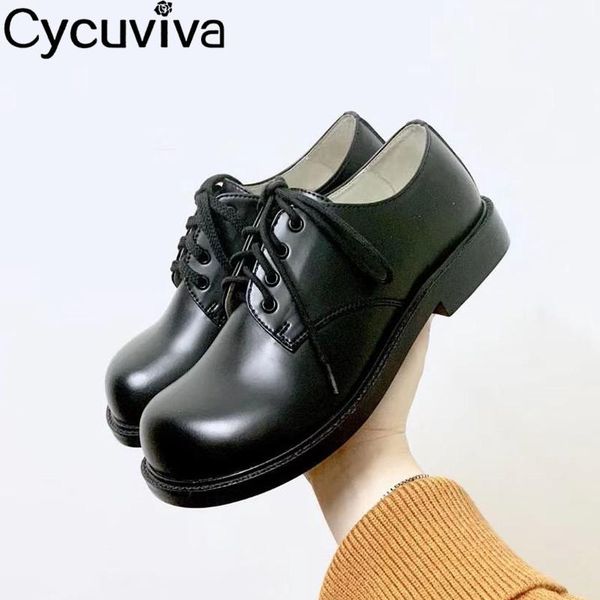 fashion round toe woman shoes real leather black runway comfy chunky sole spring autumn pumps lace up casual botas mujer dress
fashion round toe woman shoes real leather black runway comfy chunky sole spring autumn pumps lace up casual botas mujer dress