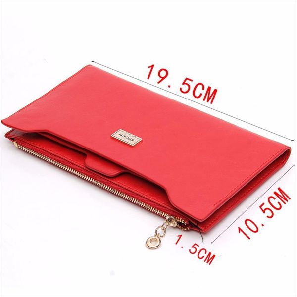 brand fashion soft long small women wallet hasp purse clutch money phone card holder female wallets carteras, Red;black
brand fashion soft long small women wallet hasp purse clutch money phone card holder female wallets carteras, Red;black