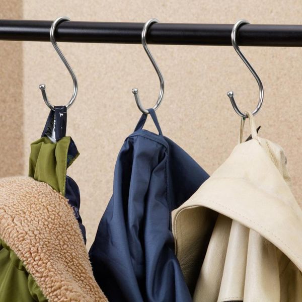 hooks & rails 5/10pcs stainless steel round s shaped house kitchen pot pan hanger clothes storage rack flower baske hook tools
hooks & rails 5/10pcs stainless steel round s shaped house kitchen pot pan hanger clothes storage rack flower baske hook tools