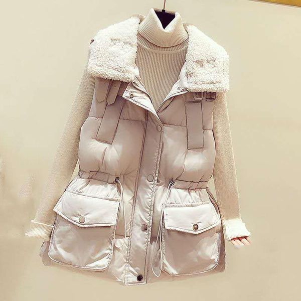 women's vests 2021 spring turn down collar waistcoat women beige color drawstring vest for lightweight warm female, Black;white
women's vests 2021 spring turn down collar waistcoat women beige color drawstring vest for lightweight warm female, Black;white