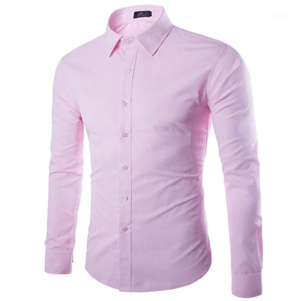 men's casual brand pink shirt men chemise homme fashion design long sleeve slim fit business dress shirts causal solid color mens shirt, White;black
men's casual brand pink shirt men chemise homme fashion design long sleeve slim fit business dress shirts causal solid color mens shirt, White;black