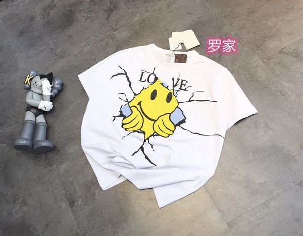 t shirt 21 summer fashion brand luojia smile crack 3d round neck loose and comfortable casual short sleeve, White
t shirt 21 summer fashion brand luojia smile crack 3d round neck loose and comfortable casual short sleeve, White