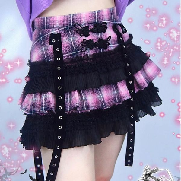 skirts gothic harajuku lolita cake pink plaid fashion sweet girl punk mini kawaii lace short girls ball gown, Black
skirts gothic harajuku lolita cake pink plaid fashion sweet girl punk mini kawaii lace short girls ball gown, Black