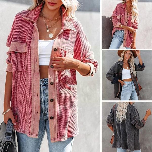women's jackets autumn corduroy women overshirt shirt s for button leopard coat female outerwear u3t1, Black;brown
women's jackets autumn corduroy women overshirt shirt s for button leopard coat female outerwear u3t1, Black;brown