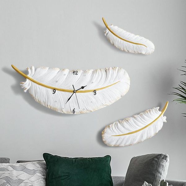 wall clocks modern design home silent clock nordic decoration living room resin feather saat
wall clocks modern design home silent clock nordic decoration living room resin feather saat