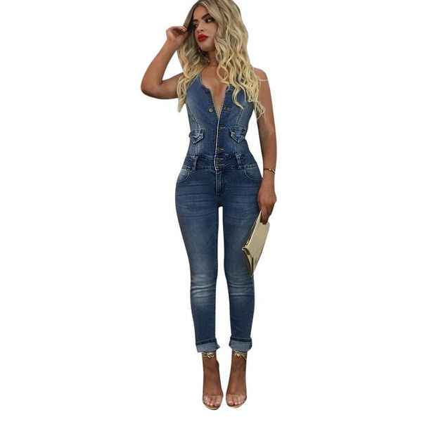 women's jumpsuits & rompers aecu women jumpsuit denim v neck sleeveless overalls skinny jeans blue zipper bodysuit, Black;white
women's jumpsuits & rompers aecu women jumpsuit denim v neck sleeveless overalls skinny jeans blue zipper bodysuit, Black;white