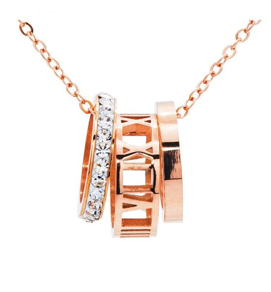 pendant necklaces three circles full zircon hollow roman number necklace stainless steel brand jewelry women party gift, Silver
pendant necklaces three circles full zircon hollow roman number necklace stainless steel brand jewelry women party gift, Silver