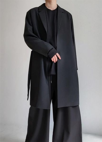 men's trench coats windbreaker robe coat medium long loose british korean fashion autumn men, Tan;black
men's trench coats windbreaker robe coat medium long loose british korean fashion autumn men, Tan;black