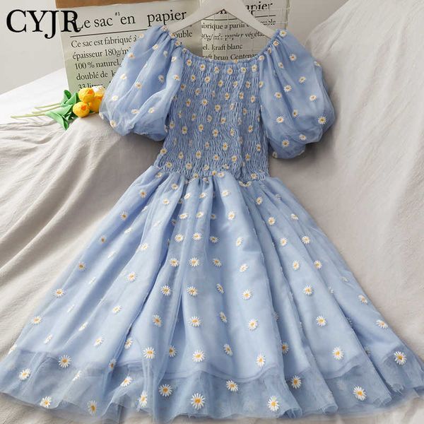 chic daisy flower embroidery mesh lace dress women ruched puff sleeve short summer vestidos sweet girl a line party dress 210527, Black;gray
chic daisy flower embroidery mesh lace dress women ruched puff sleeve short summer vestidos sweet girl a line party dress 210527, Black;gray