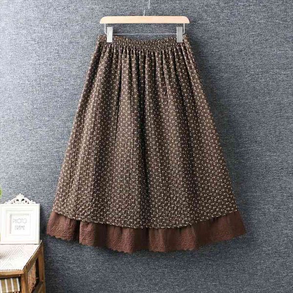 spring summer women skirt literary fresh elasticated waist floral print double layer cotton loose skirt women, Black
spring summer women skirt literary fresh elasticated waist floral print double layer cotton loose skirt women, Black