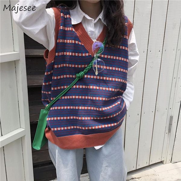 women's vests sweaster vest womens patchwork knitted v-neck colorful sweet harajuku school korean style casual chic high street retro, Black;white
women's vests sweaster vest womens patchwork knitted v-neck colorful sweet harajuku school korean style casual chic high street retro, Black;white