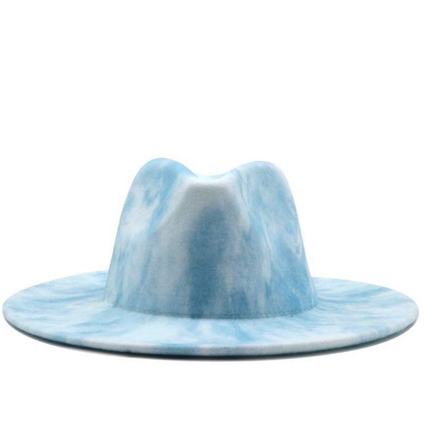 wide brim hats men's hat autumn and winter british women's double-sided color matching leopard woolen jazz big panama, Blue;gray
wide brim hats men's hat autumn and winter british women's double-sided color matching leopard woolen jazz big panama, Blue;gray