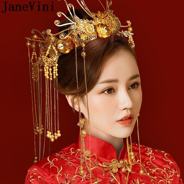 hair clips & barrettes janevini traditional chinese bride headdress wedding costume hairpin earrings gold crown floral hairwear bruids haara, Golden;silver
hair clips & barrettes janevini traditional chinese bride headdress wedding costume hairpin earrings gold crown floral hairwear bruids haara, Golden;silver