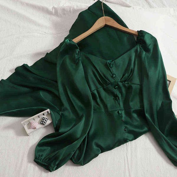 elegant temperament buttoned splayed a-line long dress women 2021 autumn thin korean pure color retro satin green dress female y1204, Black;gray
elegant temperament buttoned splayed a-line long dress women 2021 autumn thin korean pure color retro satin green dress female y1204, Black;gray
