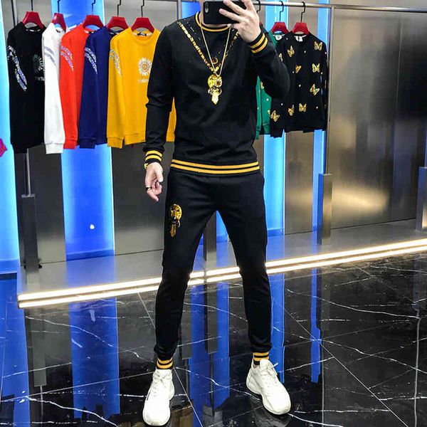 hoodies custom male fashion leisure sweater suit sequins of cartoon manga pants two piece youth in autumn, Black
hoodies custom male fashion leisure sweater suit sequins of cartoon manga pants two piece youth in autumn, Black
