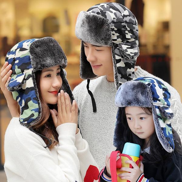 berets winter earflap cap for kids printed camouflage russian hat outdoor warm bomber trapper, Blue;gray
berets winter earflap cap for kids printed camouflage russian hat outdoor warm bomber trapper, Blue;gray