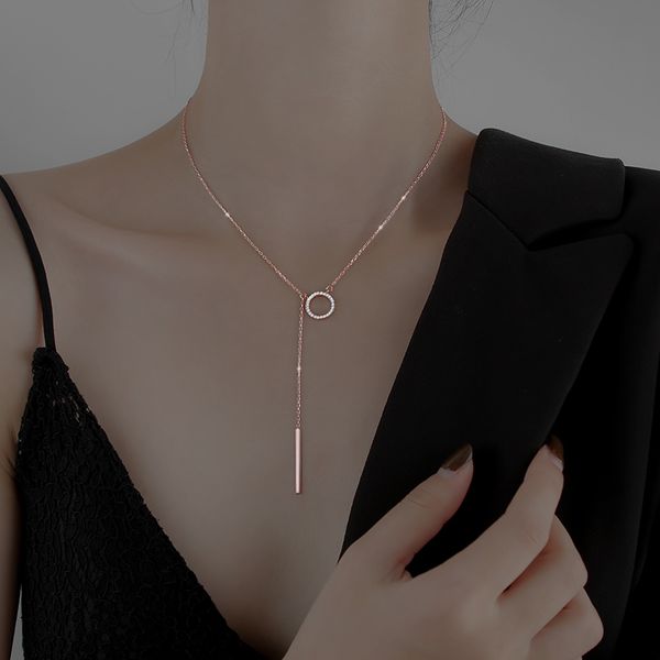 long necklace female niche design feeling light luxury necklace chain tassel clavicle woman contracted temperament, Silver
long necklace female niche design feeling light luxury necklace chain tassel clavicle woman contracted temperament, Silver