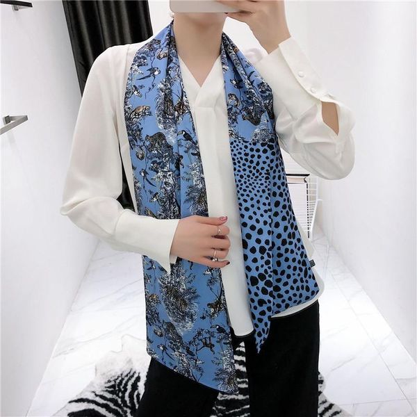 scarves twill silk women's long blue two layer forest printed shawl brand elegant neck ribbon fashion manta winter, Blue;gray
scarves twill silk women's long blue two layer forest printed shawl brand elegant neck ribbon fashion manta winter, Blue;gray