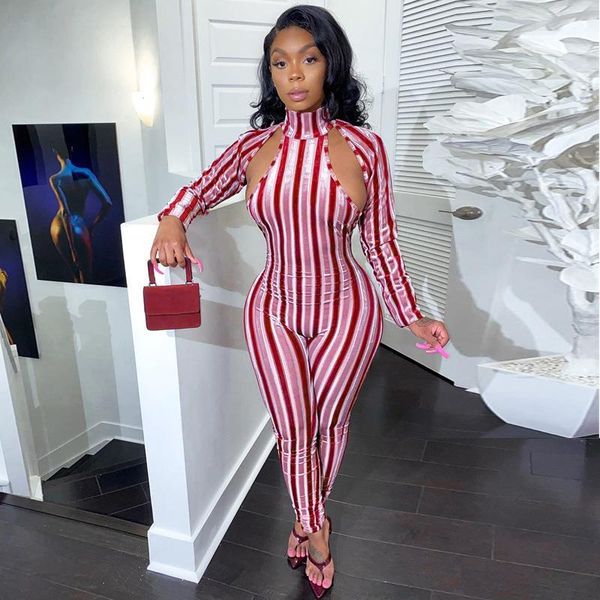 women's jumpsuits & rompers striped hollow out fitness workout sporty long sleeve active wear skinny womens casual jumpsuit, Black;white
women's jumpsuits & rompers striped hollow out fitness workout sporty long sleeve active wear skinny womens casual jumpsuit, Black;white