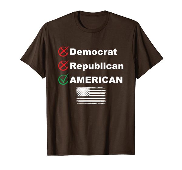 American Not a Democrat Not a Republican Anti Political T-Shirt, Mainly pictures