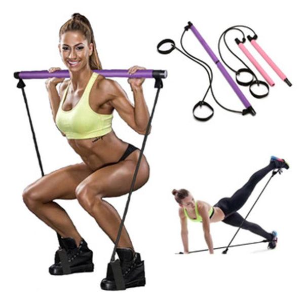 fitness stretching yoga pilate sticks pilates exercise bar kit with resistance band body building puller rope bands
fitness stretching yoga pilate sticks pilates exercise bar kit with resistance band body building puller rope bands