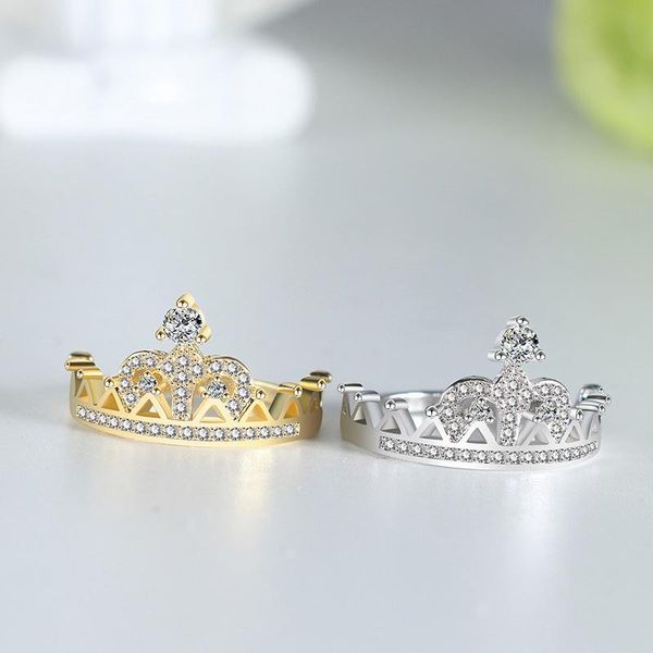 cluster rings europe & american original design luxury ring 925 silver cz crown for women engagement marriage diy jewelry gifts, Golden;silver
cluster rings europe & american original design luxury ring 925 silver cz crown for women engagement marriage diy jewelry gifts, Golden;silver