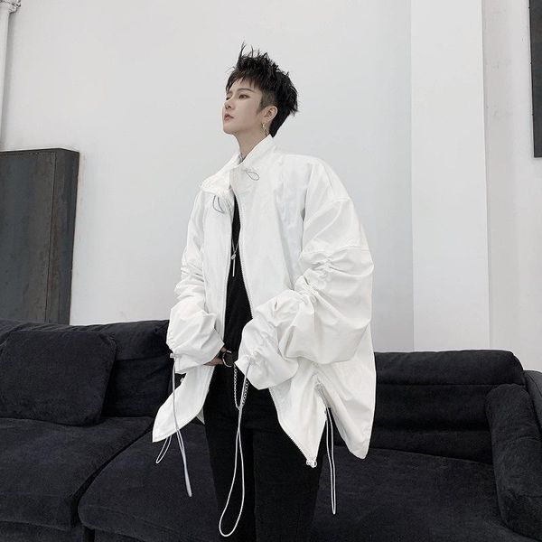 men's jackets gothic dark personality niche drawstring pleated oversize jacket extra loose large size windbreaker, Black;brown
men's jackets gothic dark personality niche drawstring pleated oversize jacket extra loose large size windbreaker, Black;brown