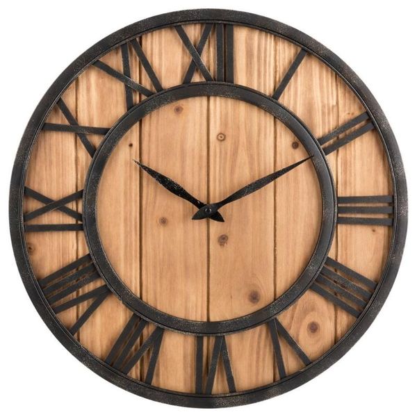 wall clocks farmhouse rustic barn vintage bronze metal & solid wood noiseless big oversized clock (large 16-inch)
wall clocks farmhouse rustic barn vintage bronze metal & solid wood noiseless big oversized clock (large 16-inch)