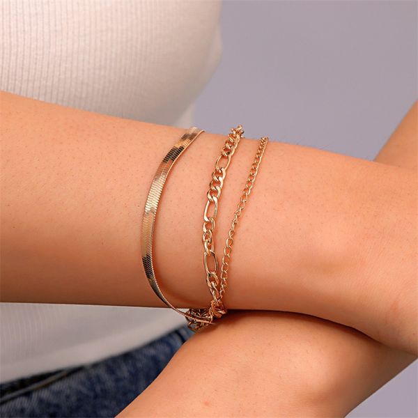 yamog women punk thick snake chains bracelets european multi layer alloy hollow out cross link female business party wear hand ornaments acc, Black
yamog women punk thick snake chains bracelets european multi layer alloy hollow out cross link female business party wear hand ornaments acc, Black