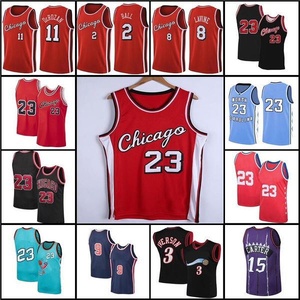 23 michael basketball jerseys scottie 33 pippen dennis 91 rodman demar lonzo derozan ball derrick zach rose lavine north carolina tar, Black;red
23 michael basketball jerseys scottie 33 pippen dennis 91 rodman demar lonzo derozan ball derrick zach rose lavine north carolina tar, Black;red