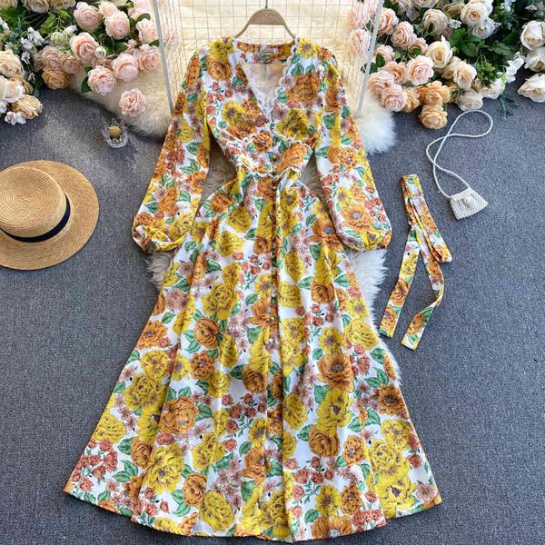 dresses women french flower fashion retro sleeve v neck a-line es spring bohemian print vacation long, Black;gray
dresses women french flower fashion retro sleeve v neck a-line es spring bohemian print vacation long, Black;gray